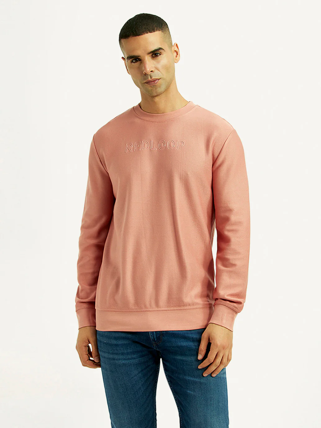 Men's Redloop Knitted Crew Neck Sweatshirt - Image 5