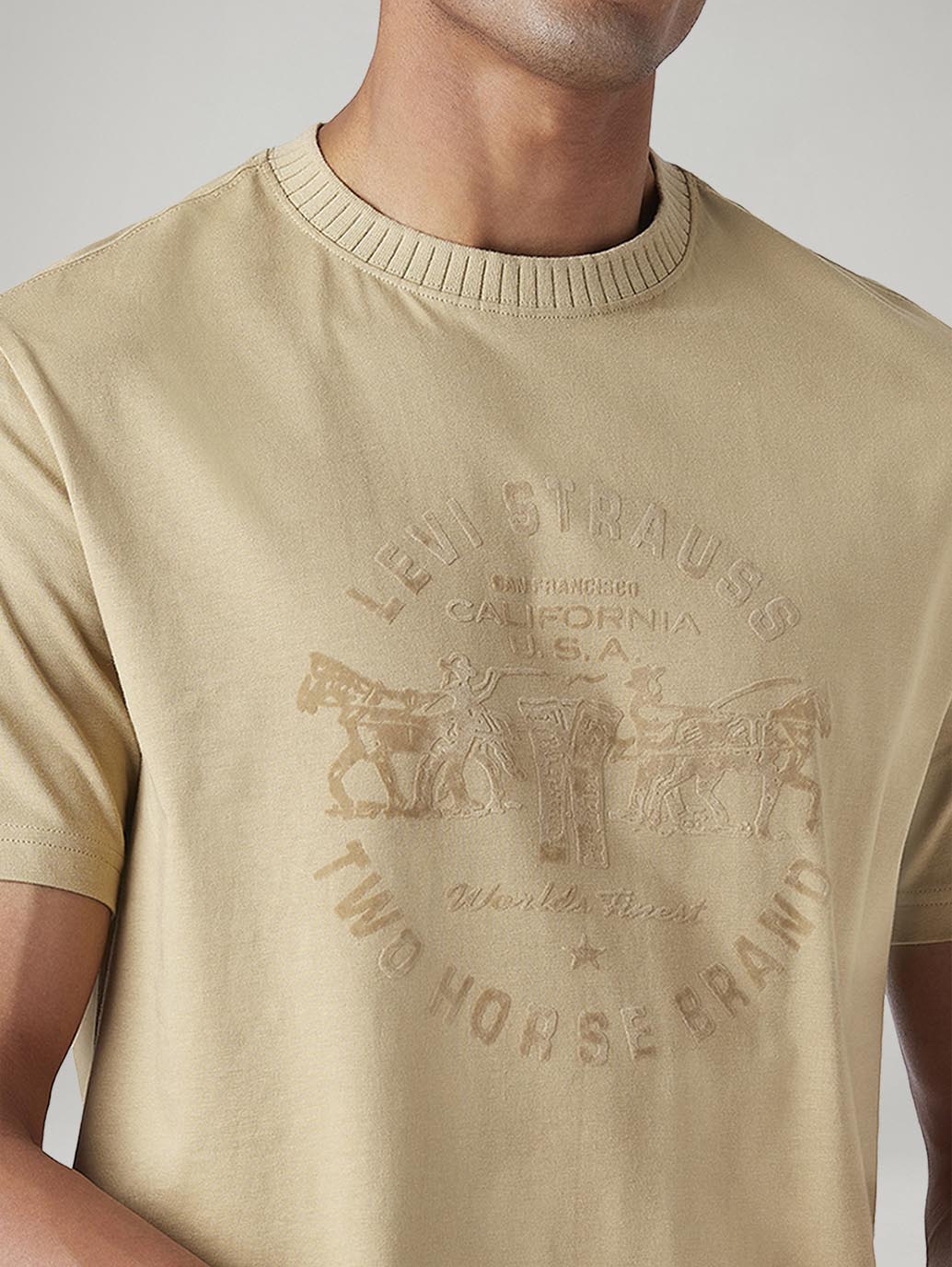 Men's Knitted Regular Fit T-Shirt - Image 4
