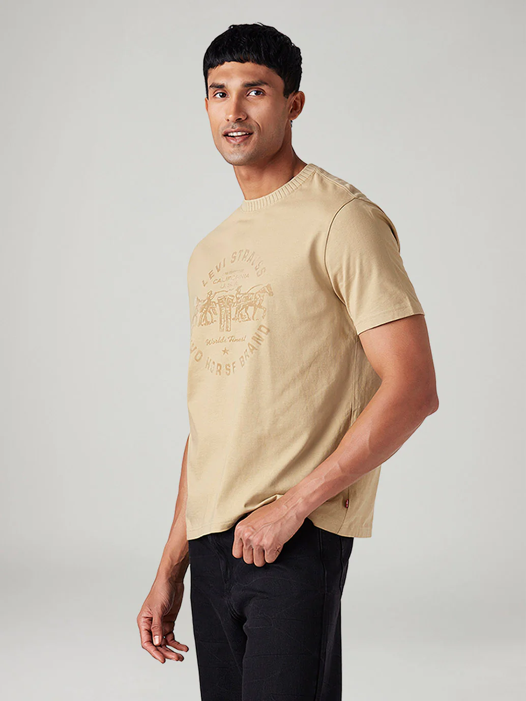 Men's Knitted Regular Fit T-Shirt - Image 5