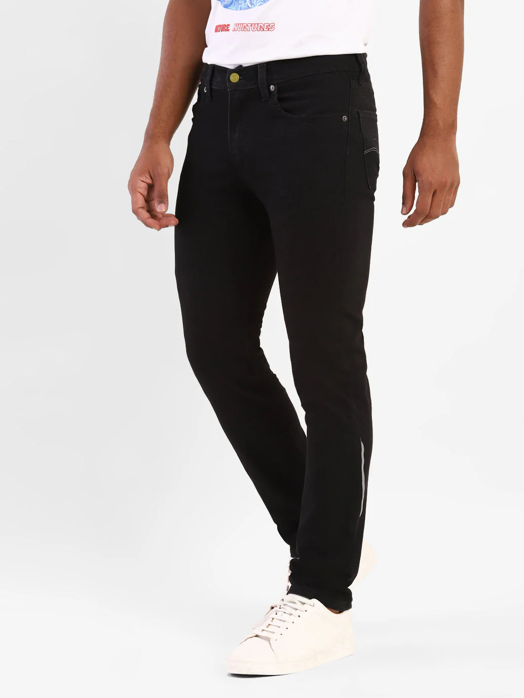 Men's 511 Black Slim Fit Mid Rise Jeans - Image 6