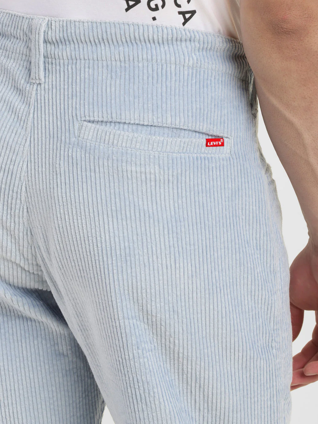 Men's Light Blue Regular Fit Joggers - Image 5