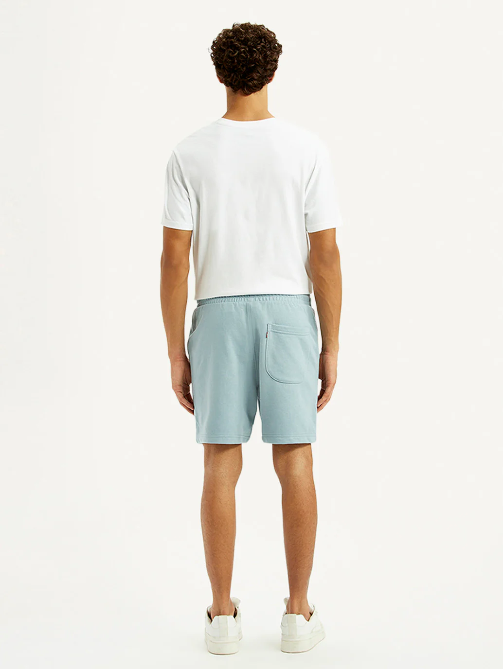 Men's Light Blue Regular Fit Shorts - Image 4