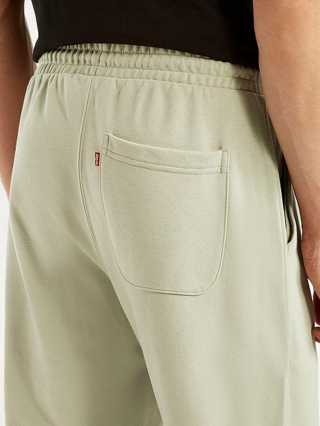 Men's Light Green Regular Fit Mid Rise Joggers - Image 5