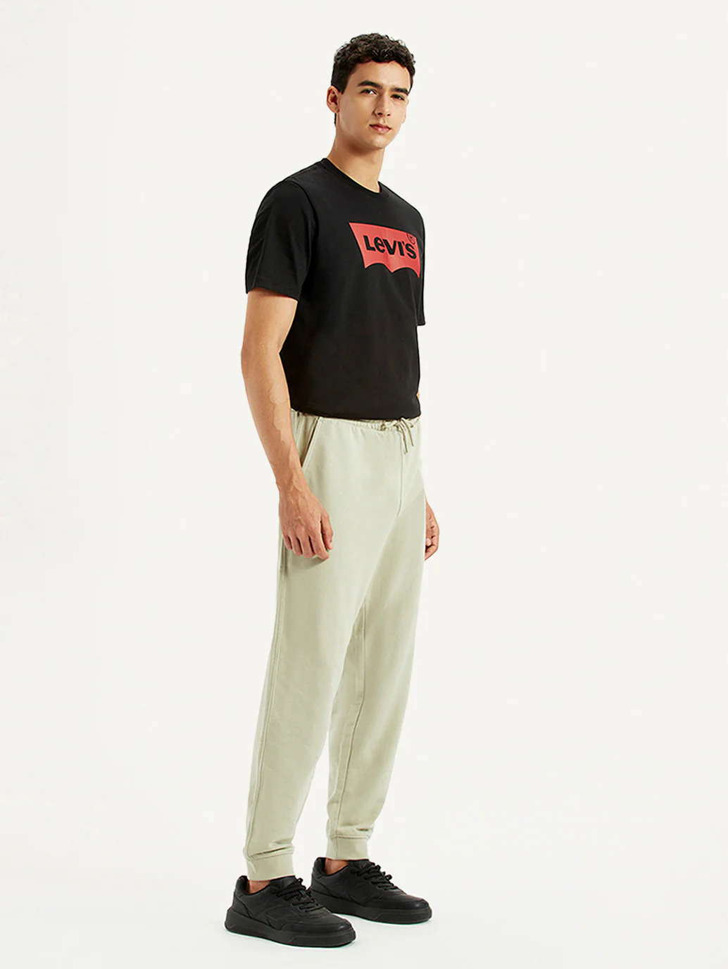Men's Light Green Regular Fit Mid Rise Joggers - Image 6