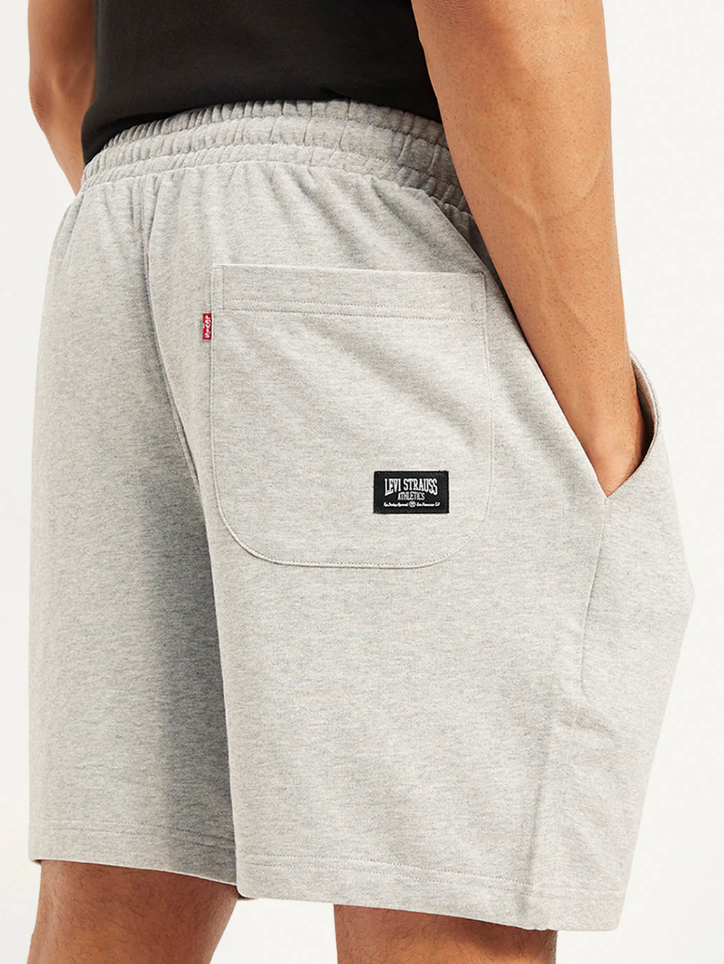 Men's Light Grey Regular Fit Shorts - Image 4