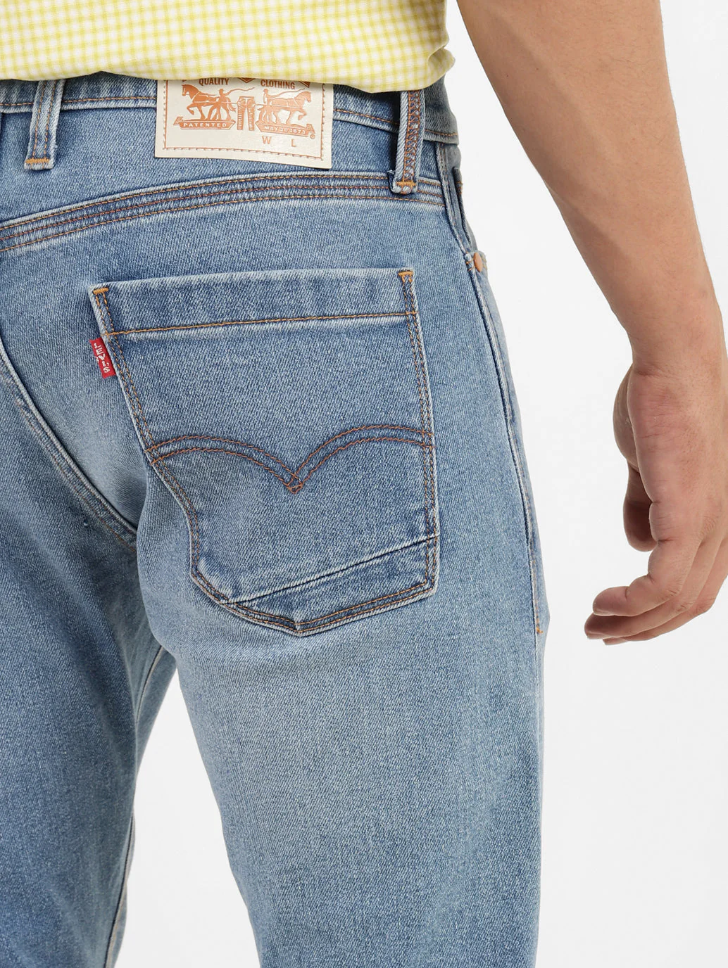 Men's Blue Skinny Fit Mid Rise Jeans - Image 6