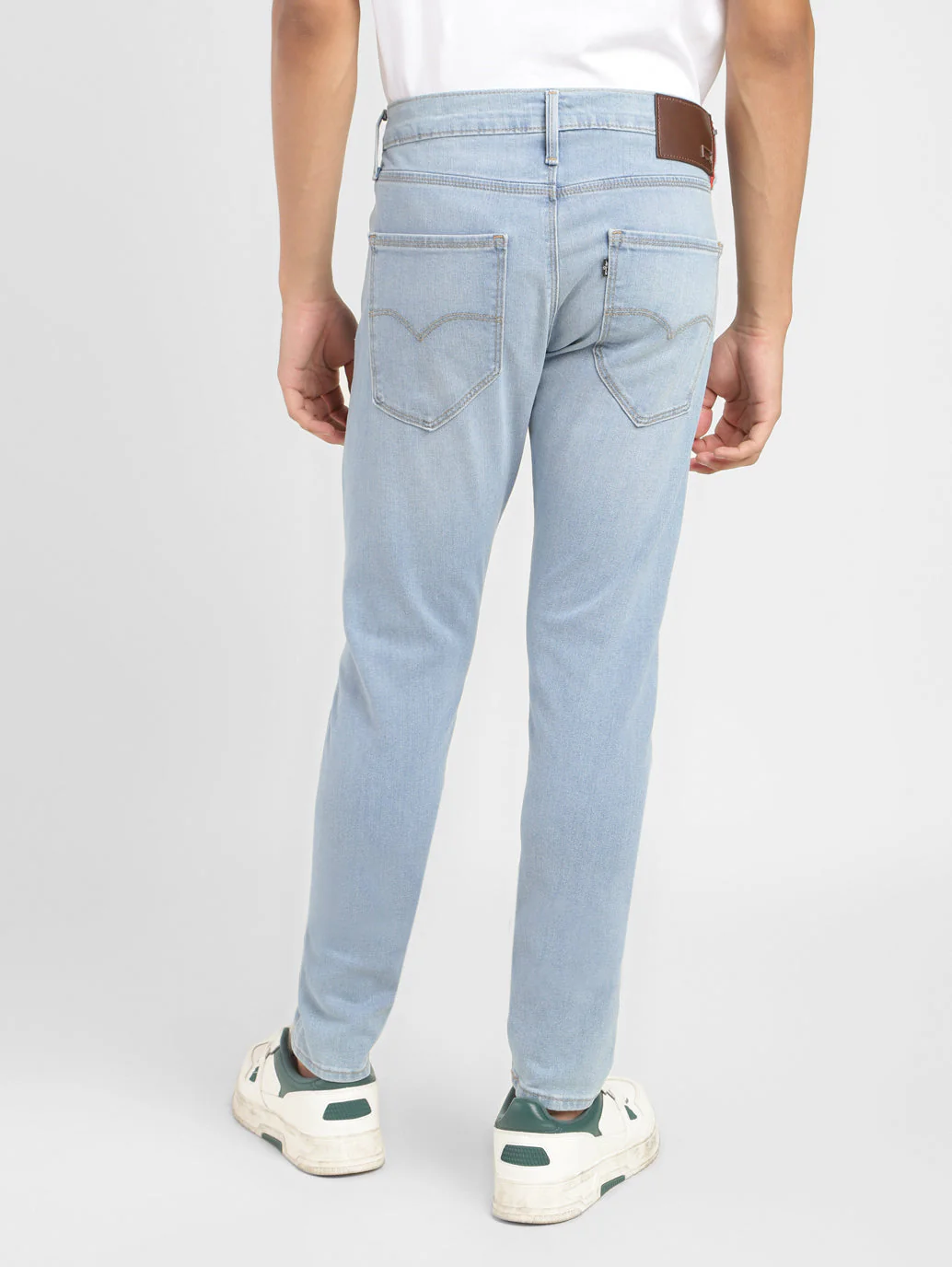 Men's Redloop Blue Skinny Fit Mid Rise Jeans - Image 3