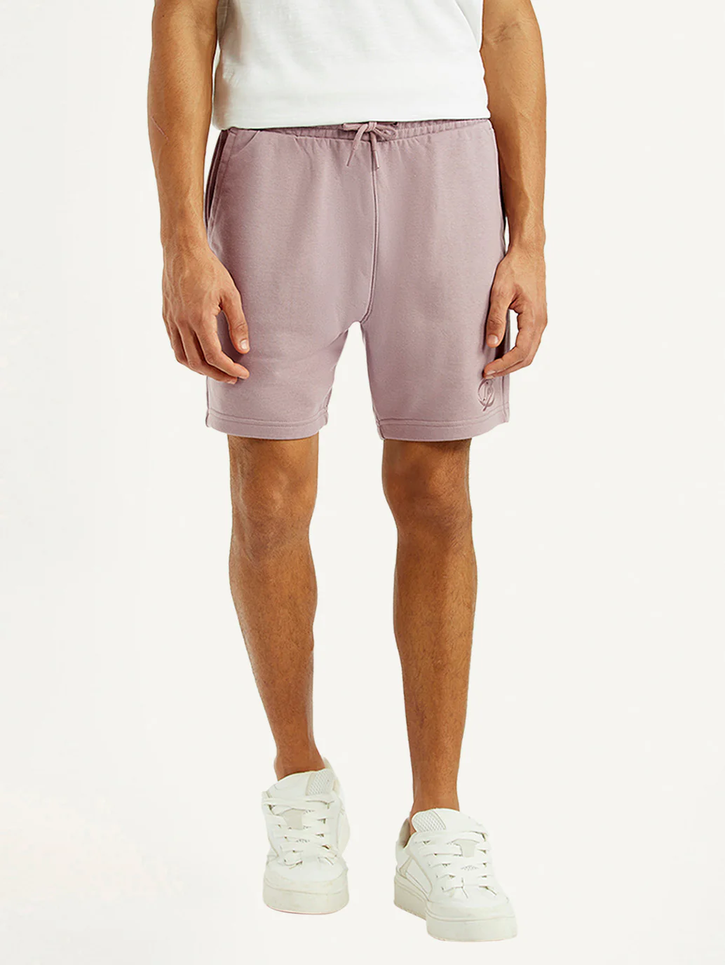 Men's Light Pink Regular Fit Shorts - Image 3