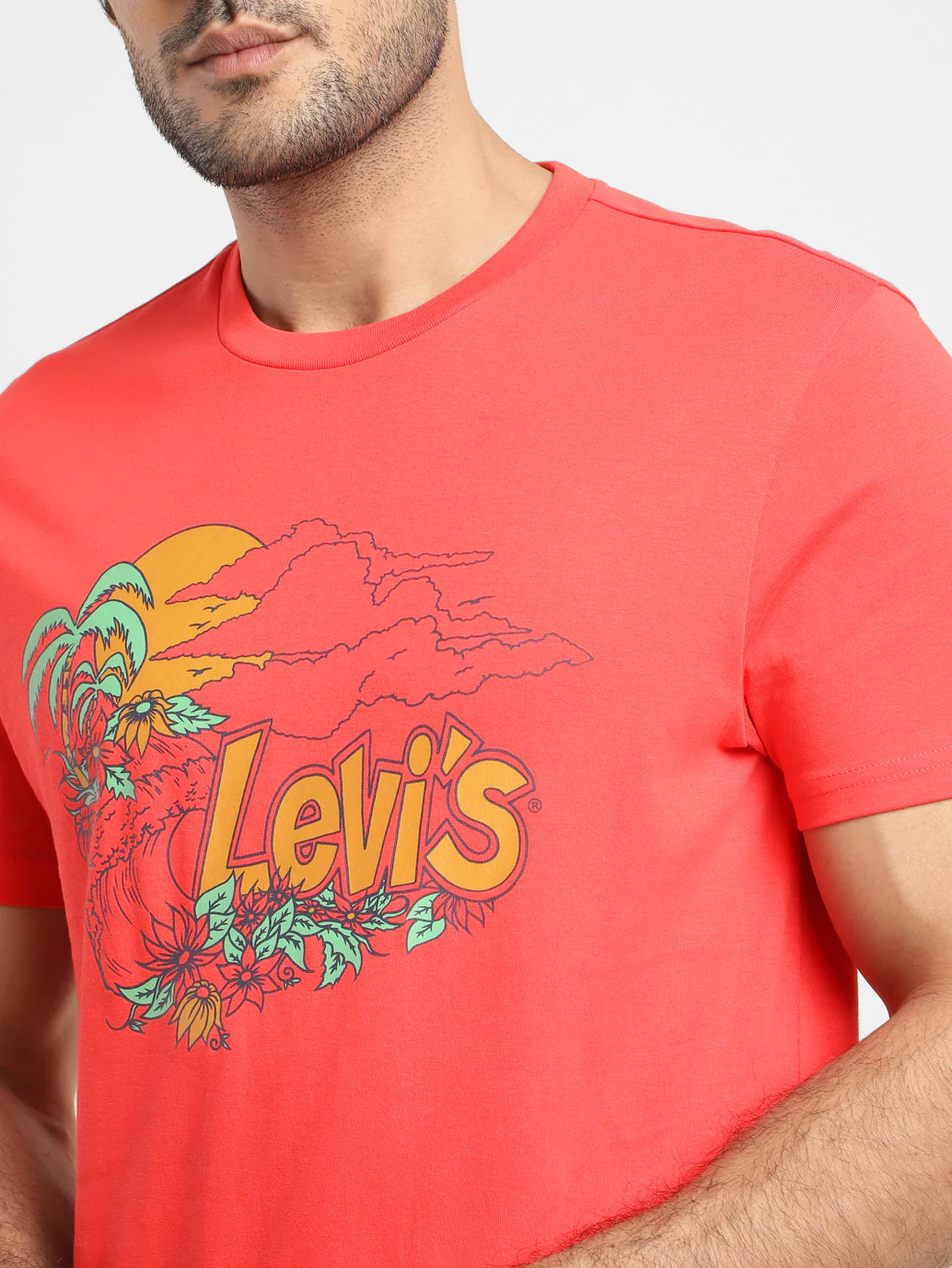Men's Graphic Print Slim Fit T-shirt - Image 5