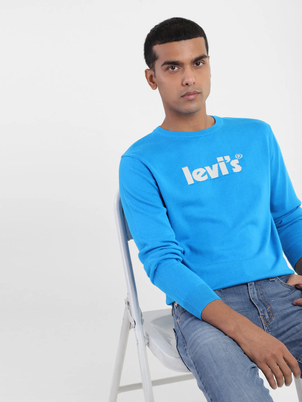 Men's Brand Logo Crew Neck Sweater - Image 2