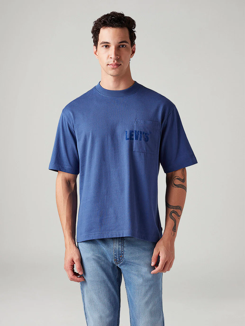 Men's Logo Printed Loose Fit T-Shirt - Image 2