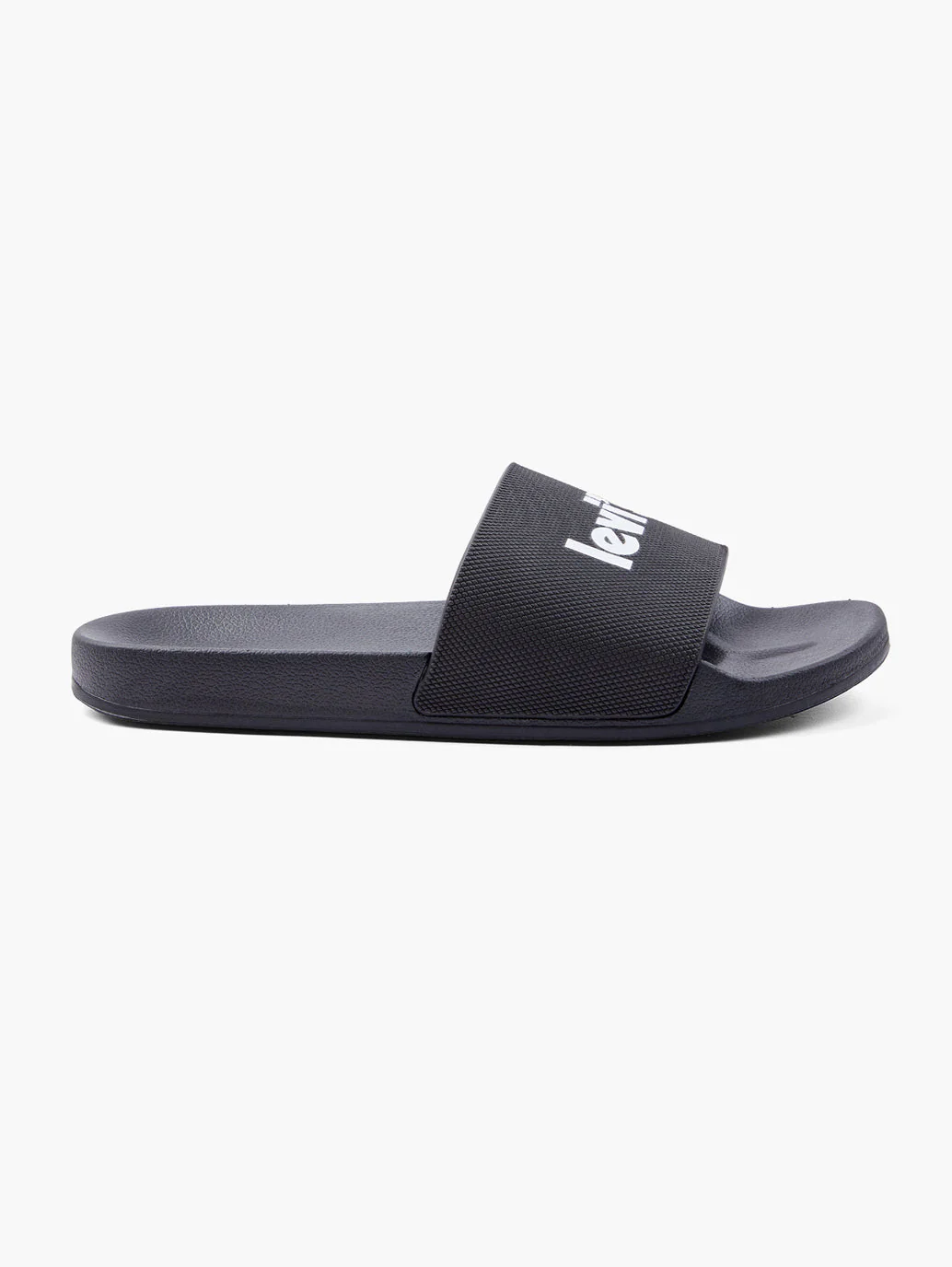 Men's Black Logo Printed Slides - Image 2