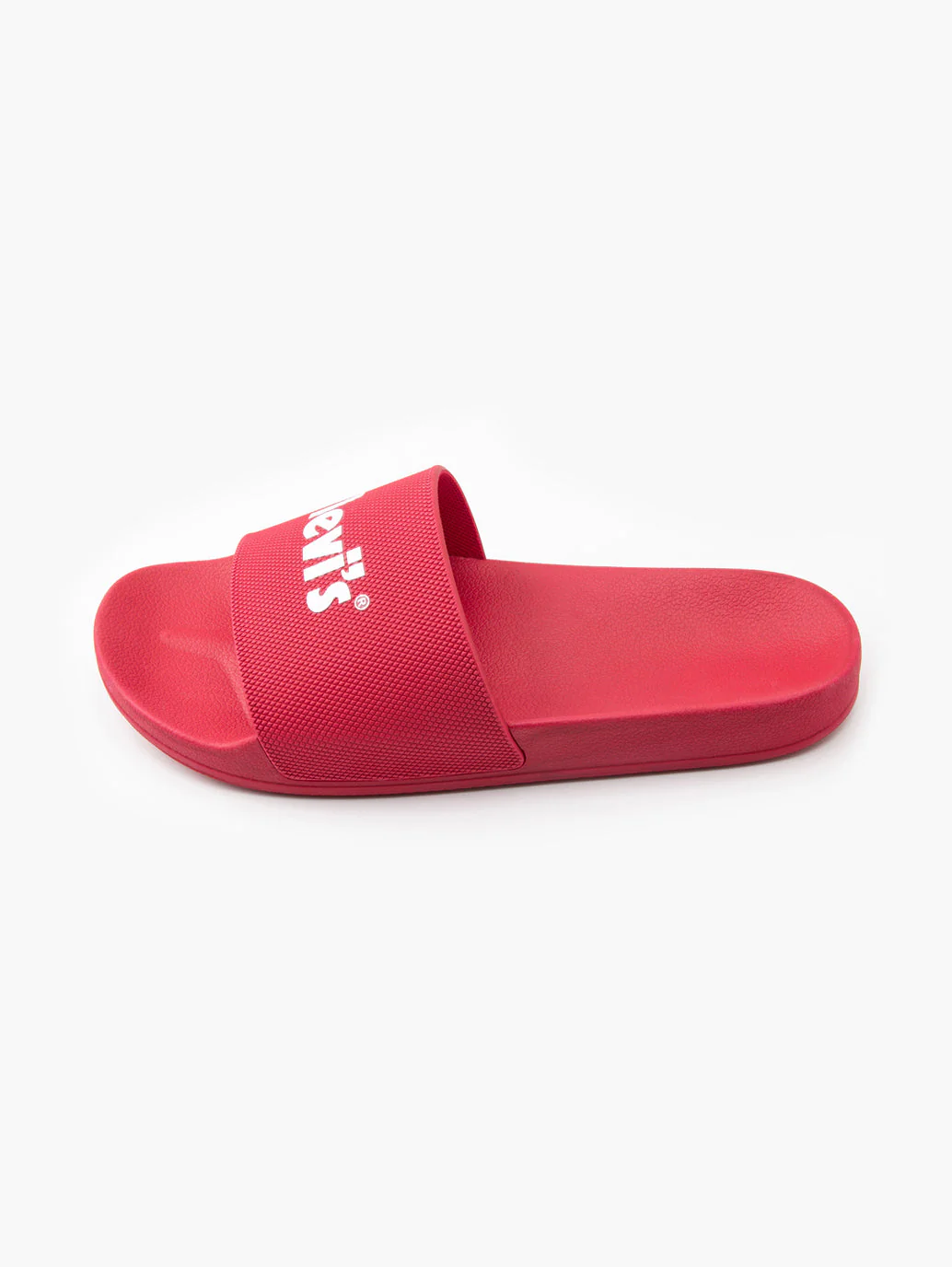 Men's Red Logo Printed Slides - Image 4