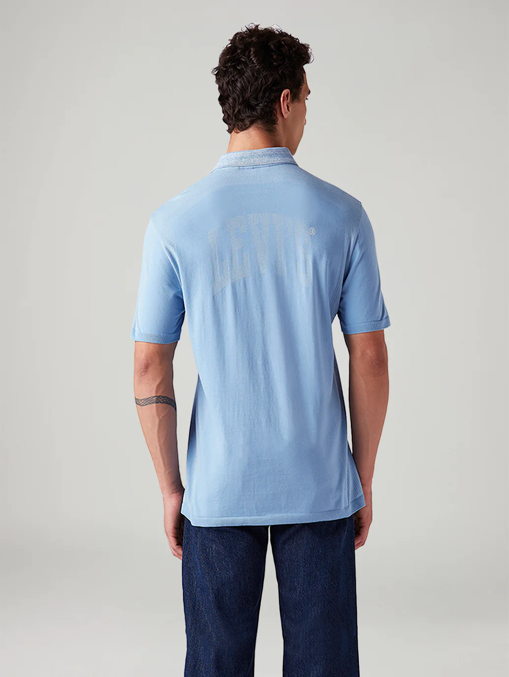 Men's Logo Printed Slim Fit Polo T-Shirt - Image 2