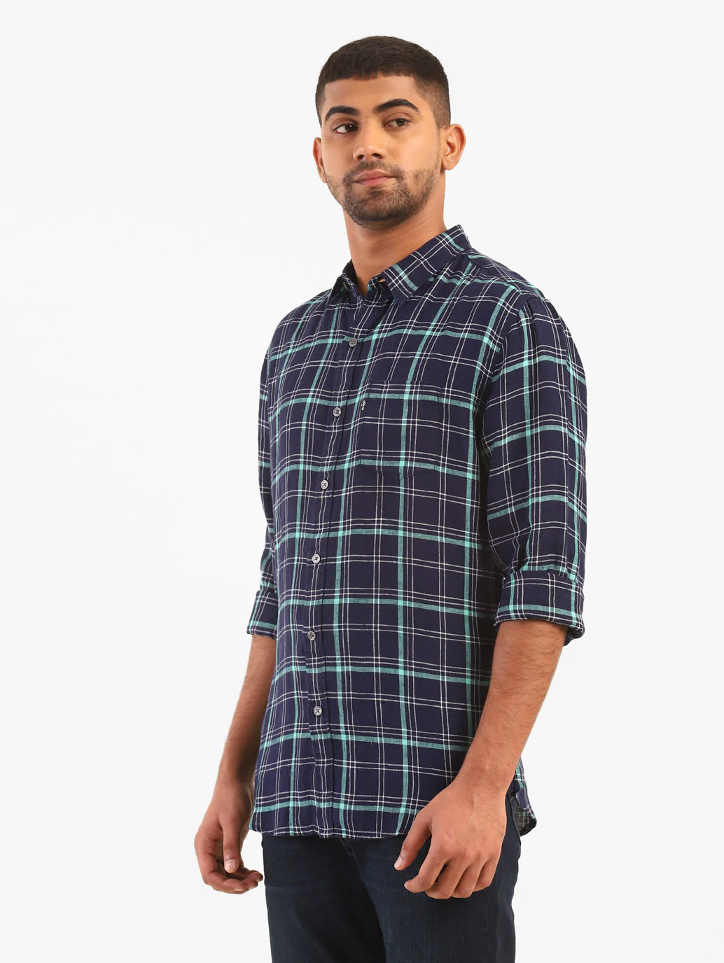 Men's Checkered Slim Fit Shirt - Image 2