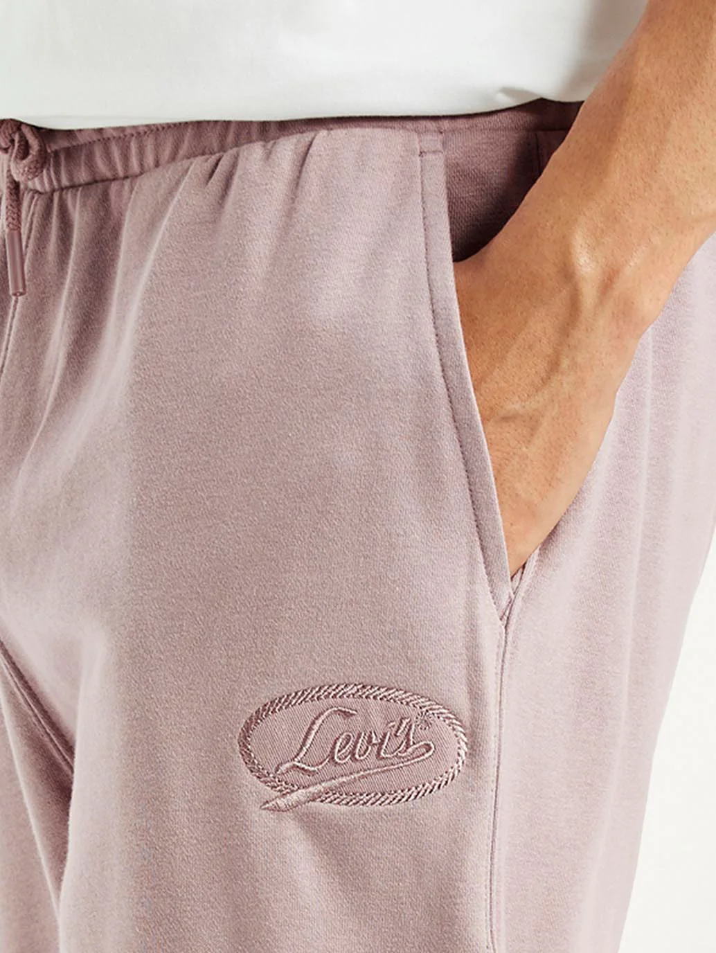 Men's Mauve Regular Fit Mid Rise Joggers - Image 5