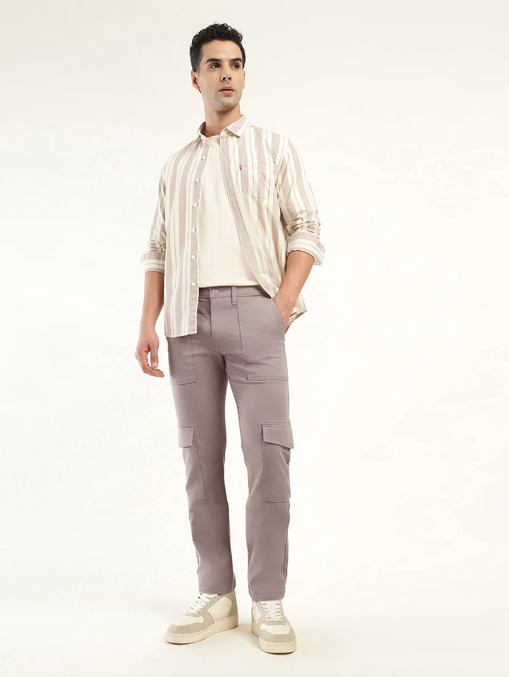 Men's Slim Fit Cargo Trousers - Image 2