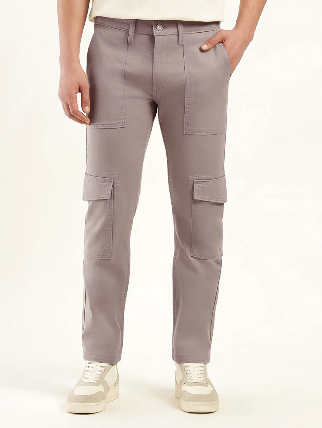 Men's Slim Fit Cargo Trousers - Image 4