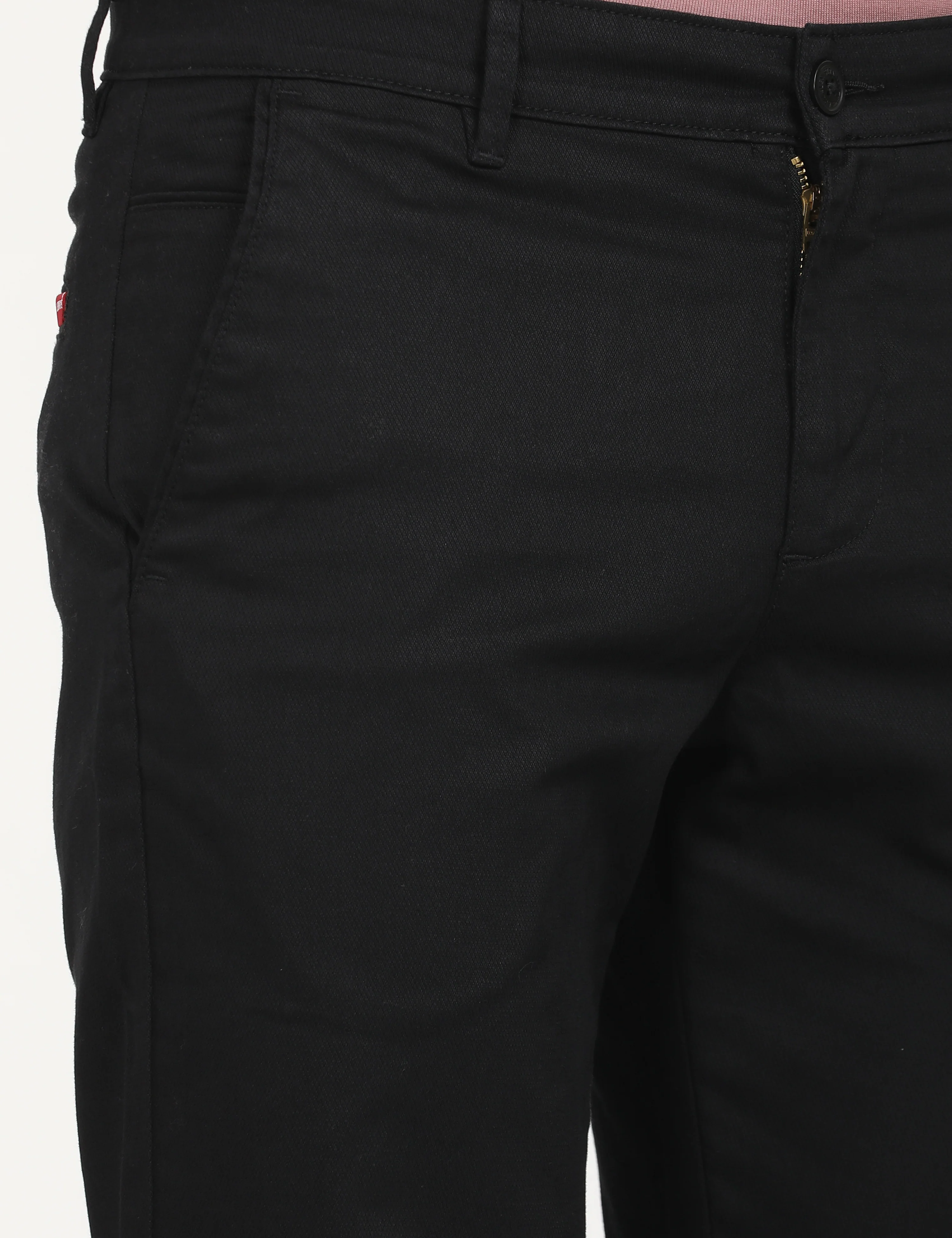 Men's Black Slim Fit Chinos - Image 5