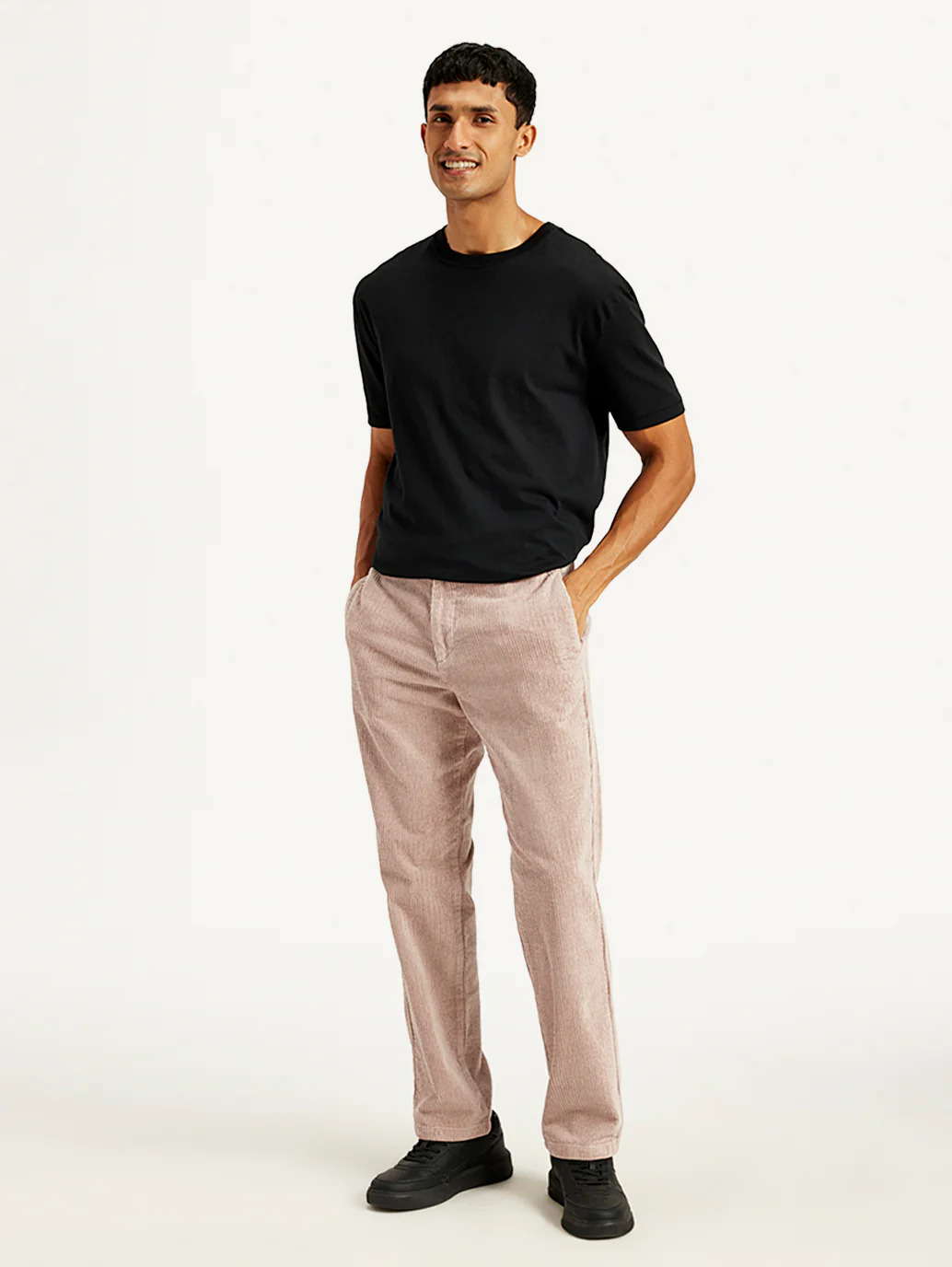 Men's Light Pink Straight Fit Chinos - Image 3