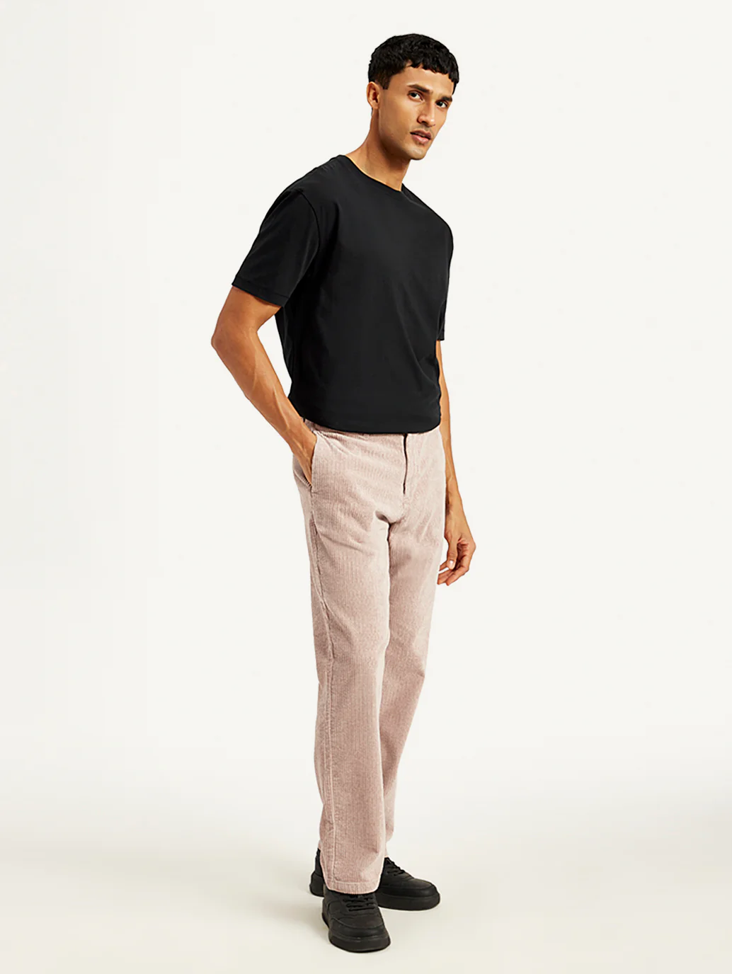 Men's Light Pink Straight Fit Chinos - Image 6