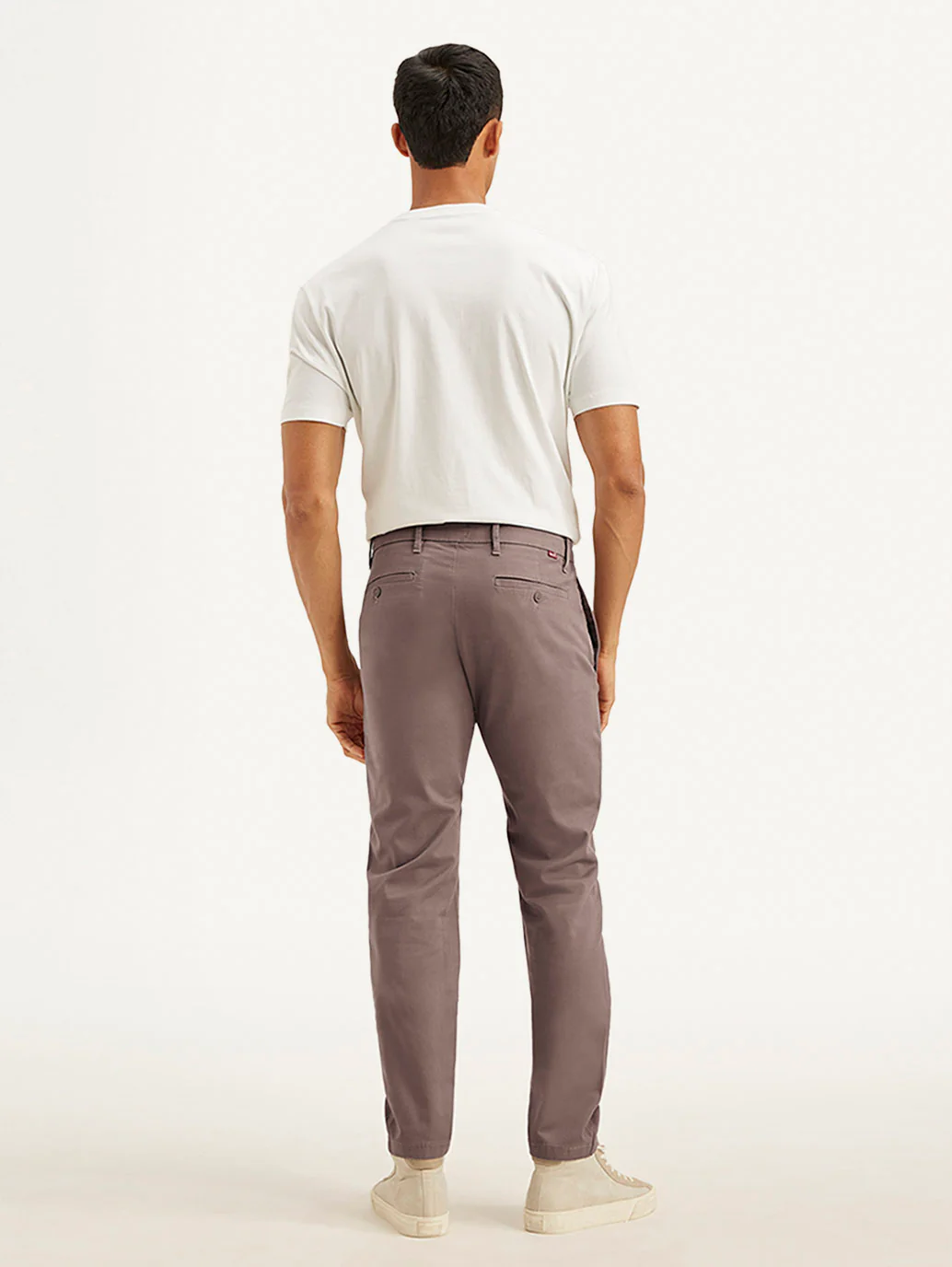 Men's Mauve Tapered Trousers - Image 2