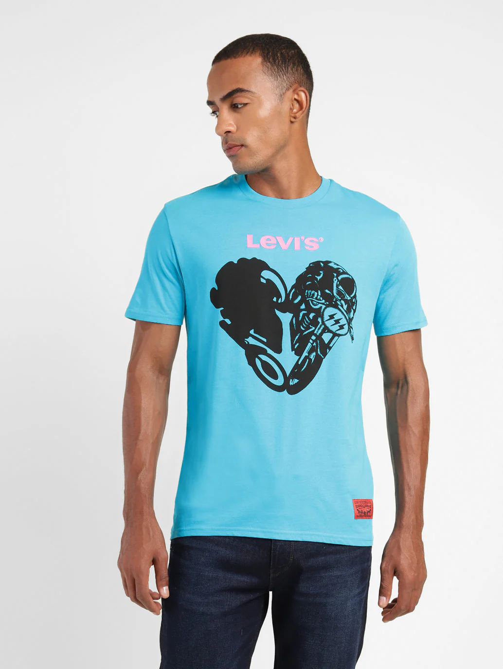Men's Graphic Print Crew Neck T-shirt - Image 2
