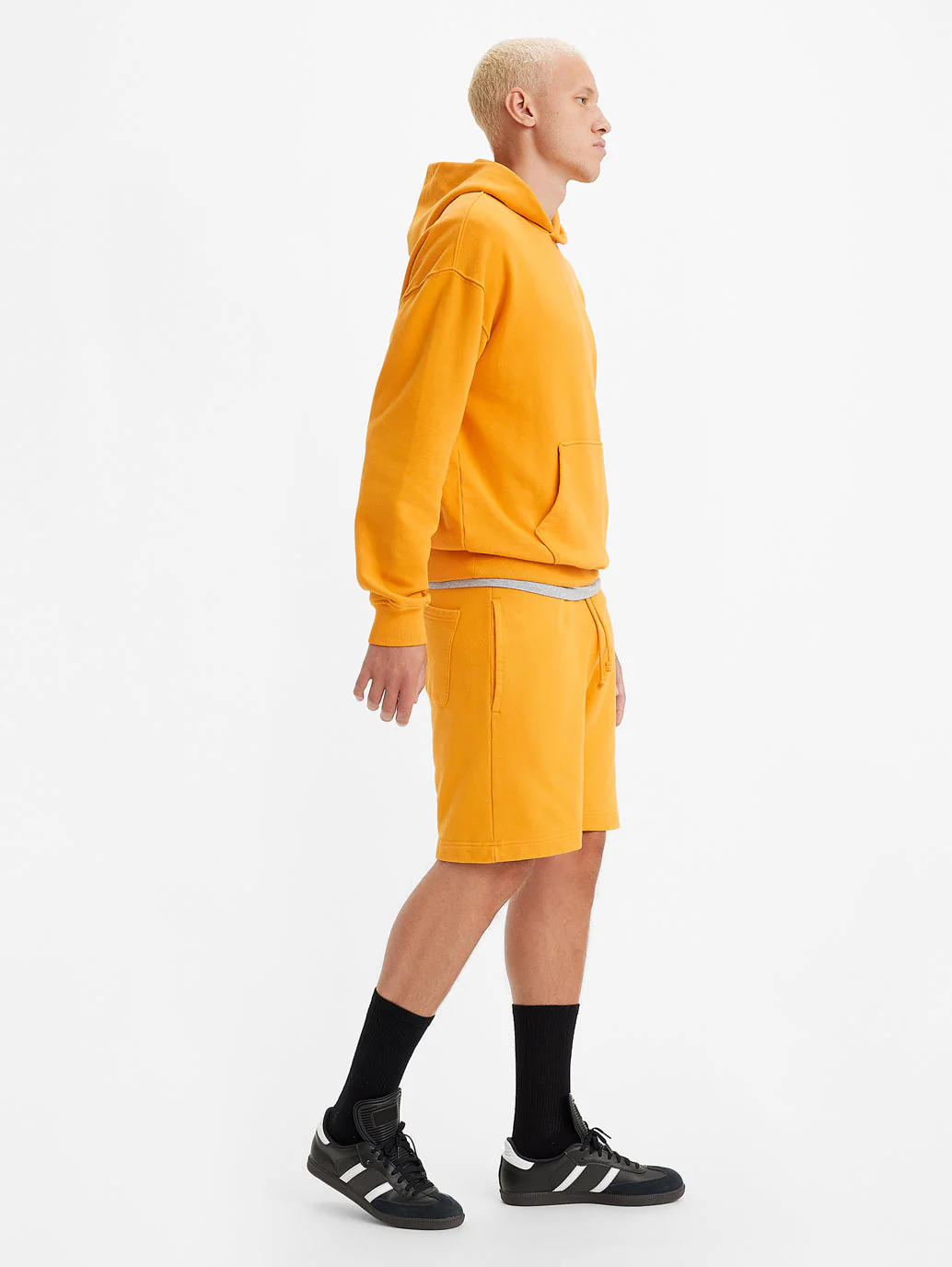 Men's Mustard Regular Fit Shorts - Image 3