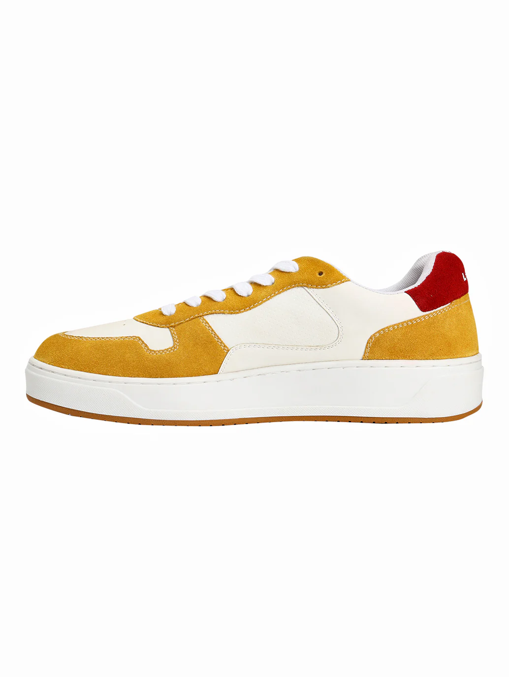 Men's Mustard Colorblock Sneakers - Image 2