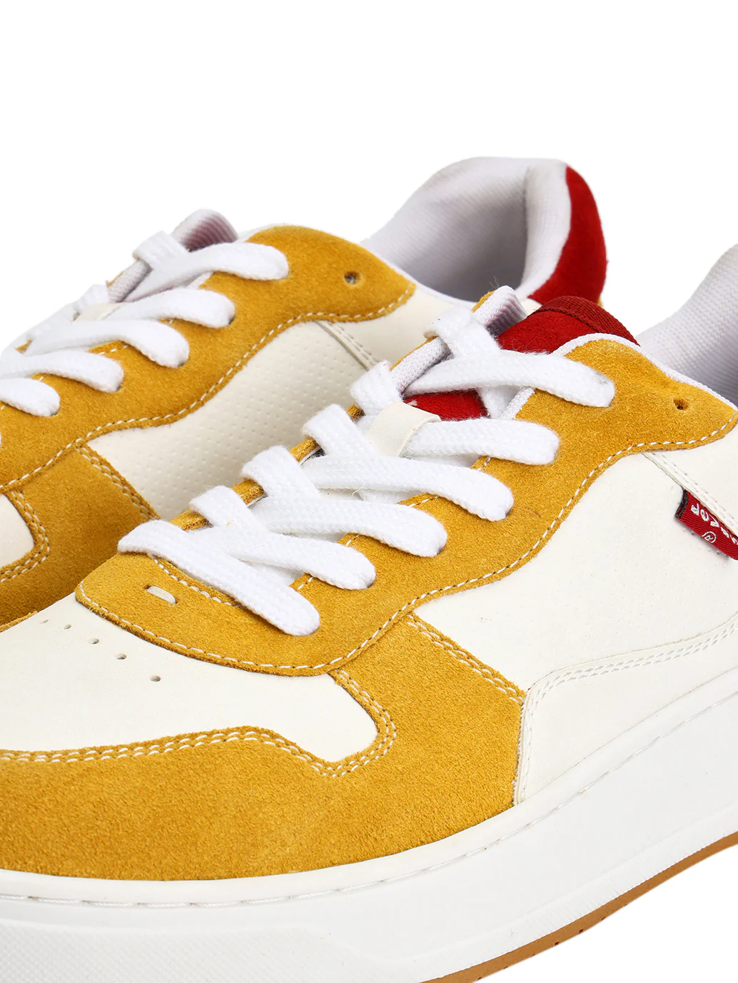 Men's Mustard Colorblock Sneakers - Image 6