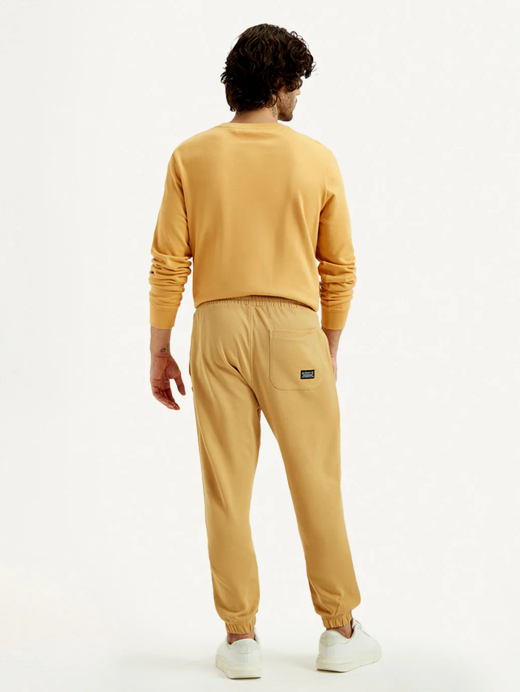 Men's Yellow Solid Joggers - Image 5
