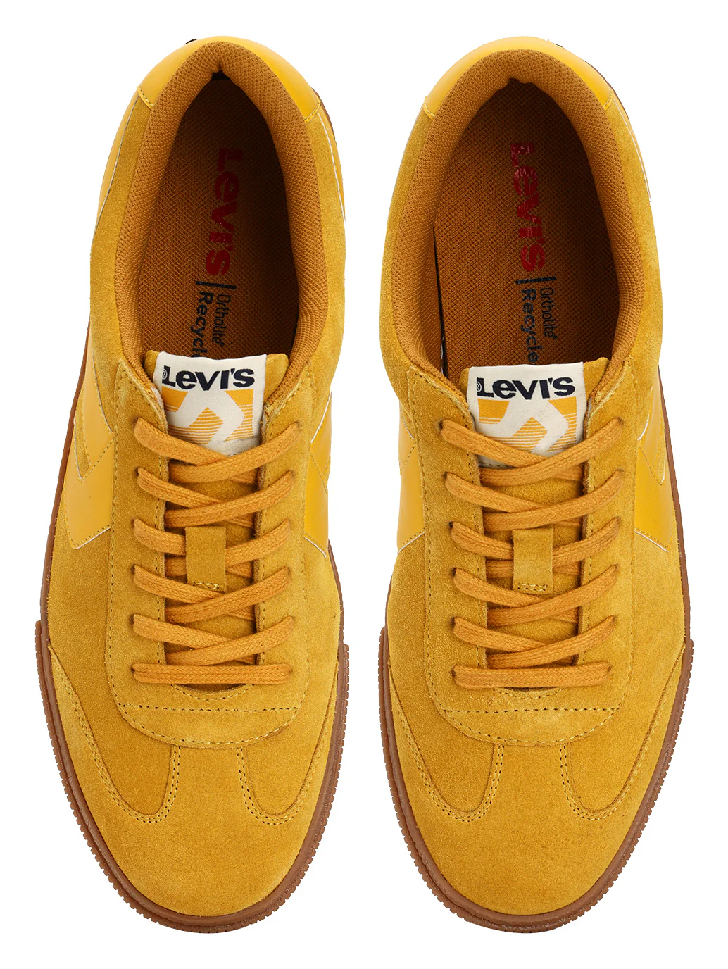 Men's Mustard Solid Sneakers - Image 4