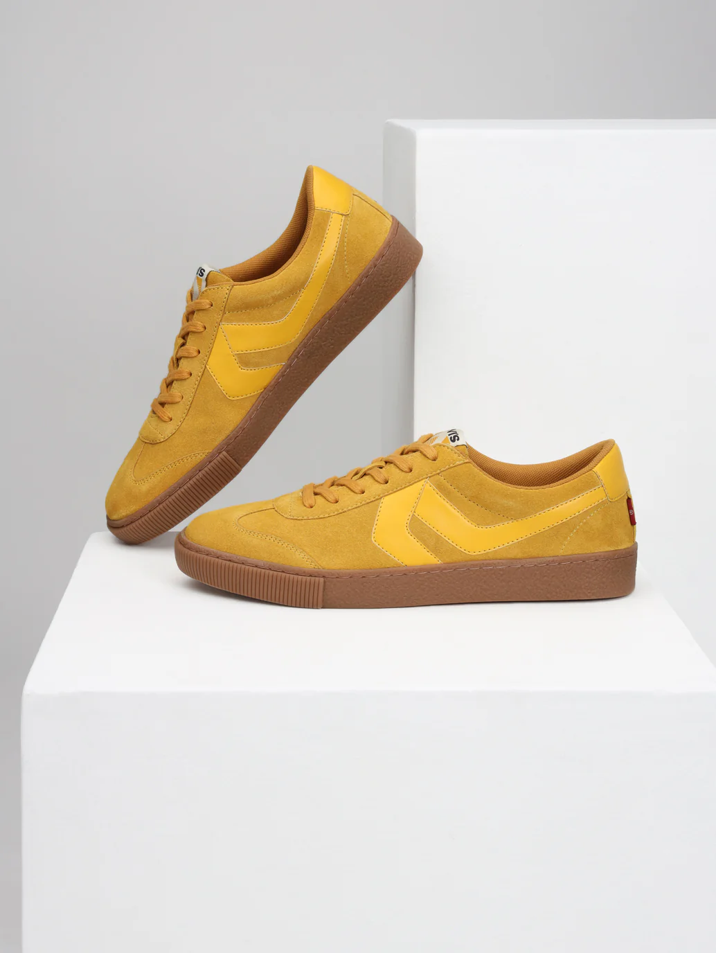 Men's Mustard Solid Sneakers - Image 7