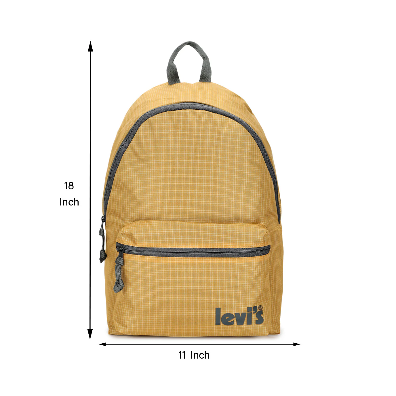 Men's Mustard Solid Backpack - Image 6