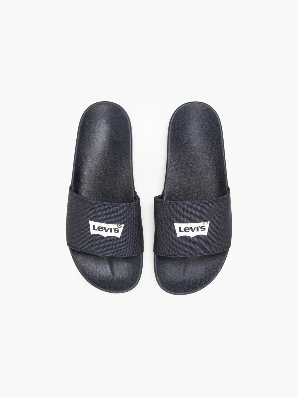 Men's Navy Blue Batwing Logo Slides - Image 3