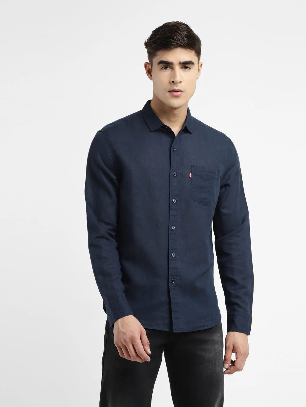 Men's Solid Regular Fit Shirt - Image 2