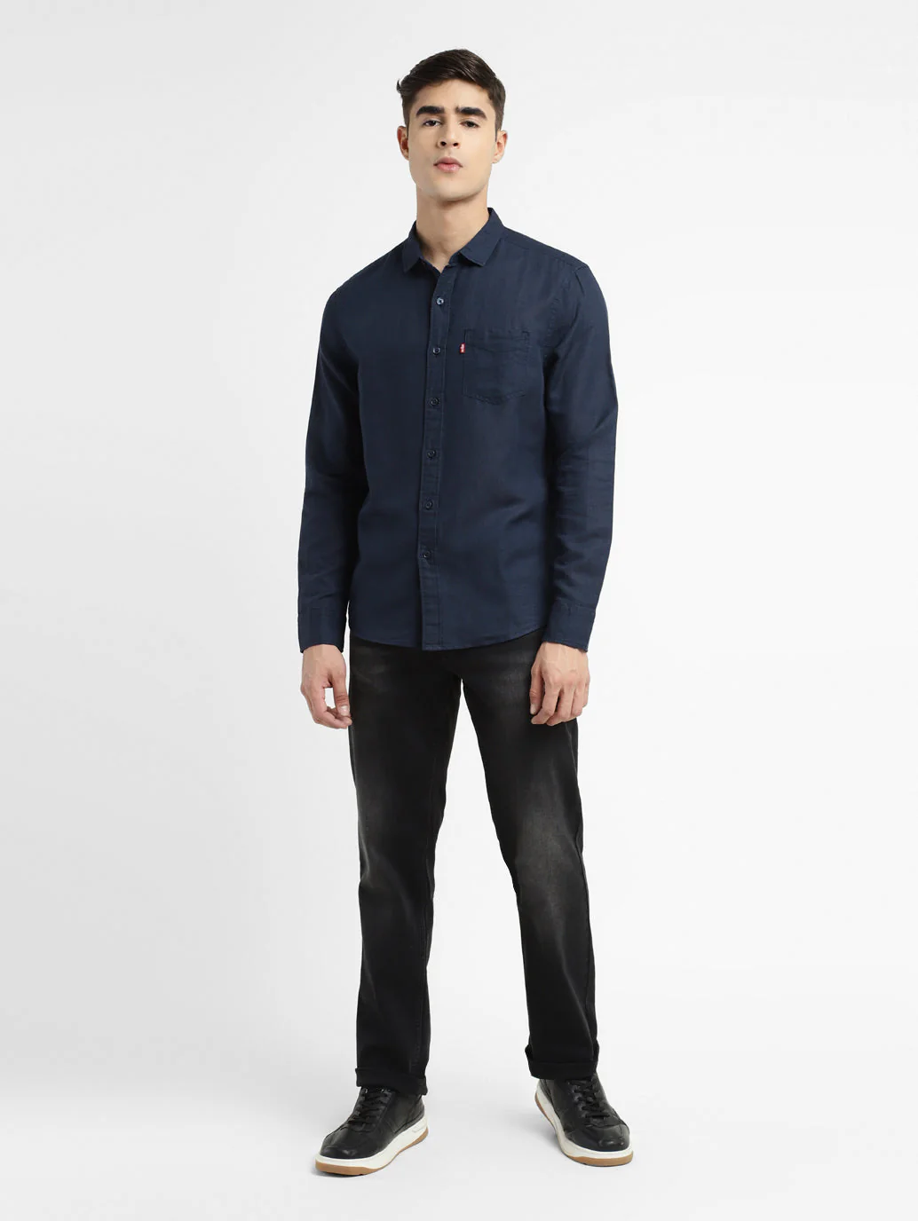 Men's Solid Regular Fit Shirt - Image 5