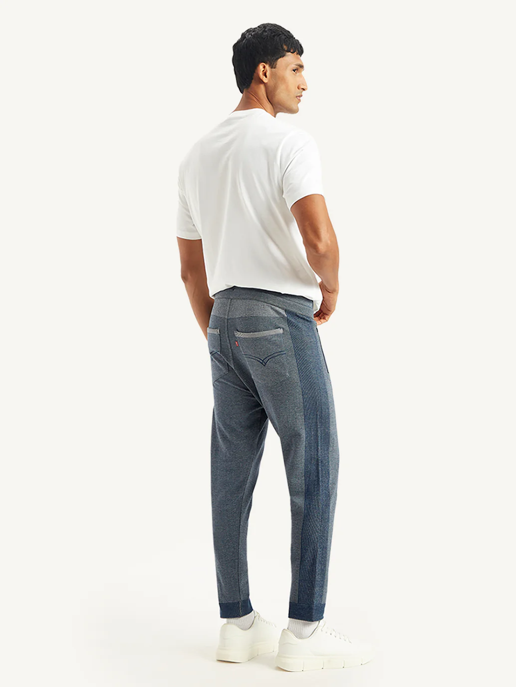 Men's Navy Jogger Trousers - Image 4