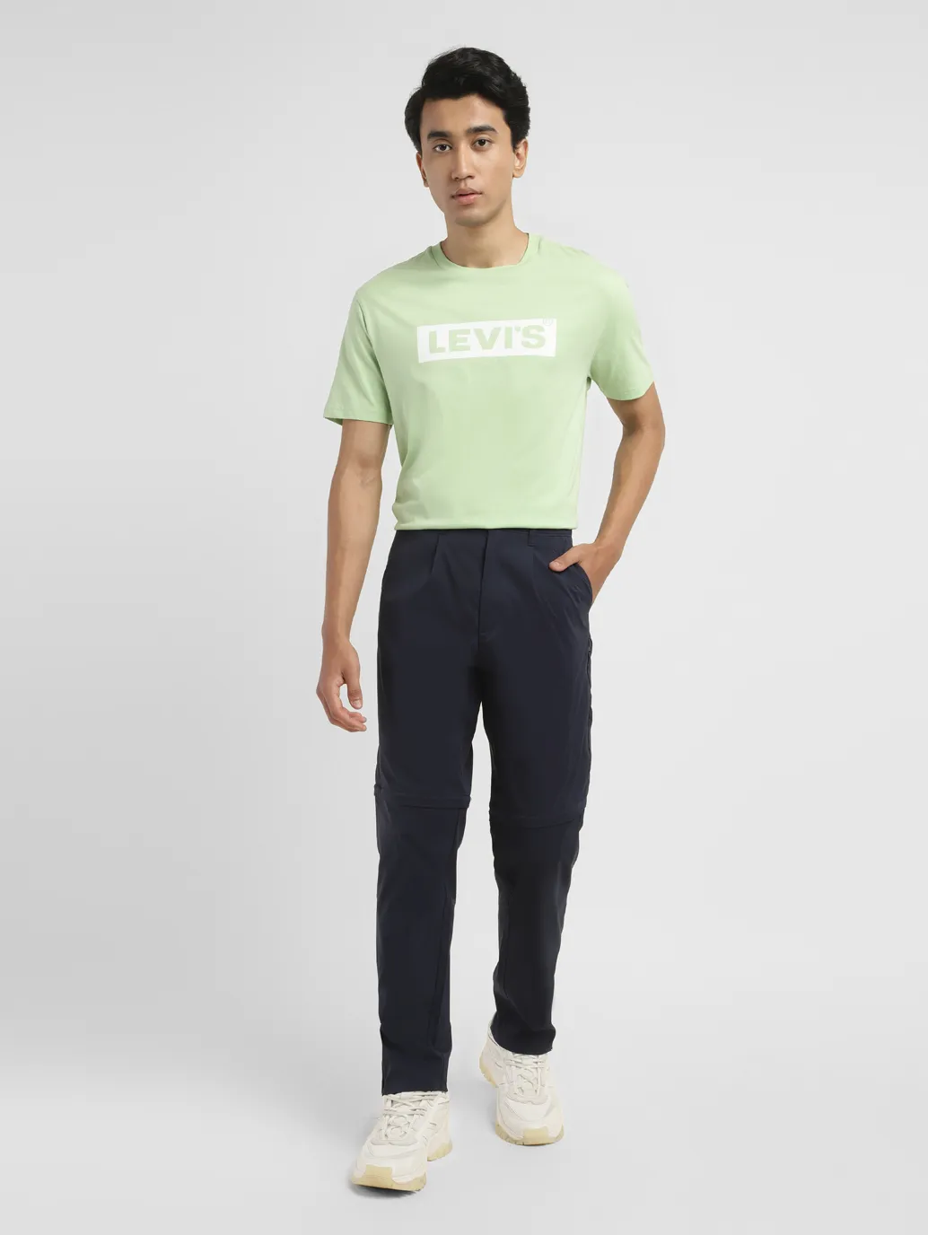 Men's Navy Regular Fit Detachable Cargo - Image 8