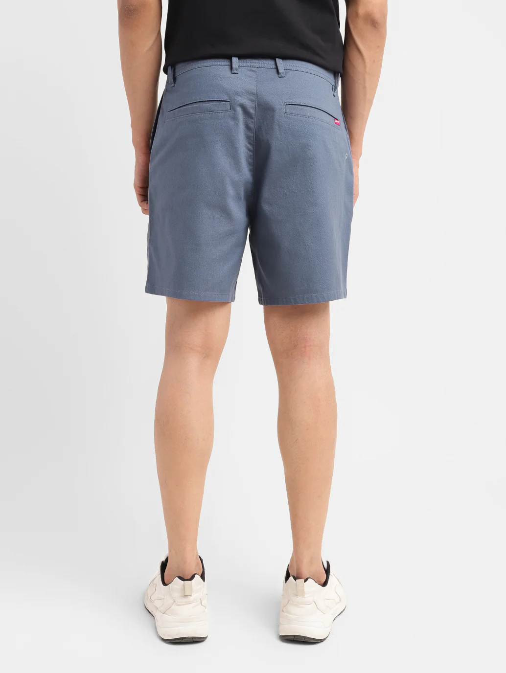 Men's Navy Regular Fit Shorts - Image 3