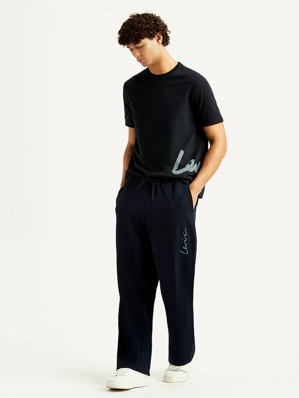 Men's Navy Regular Fit Joggers