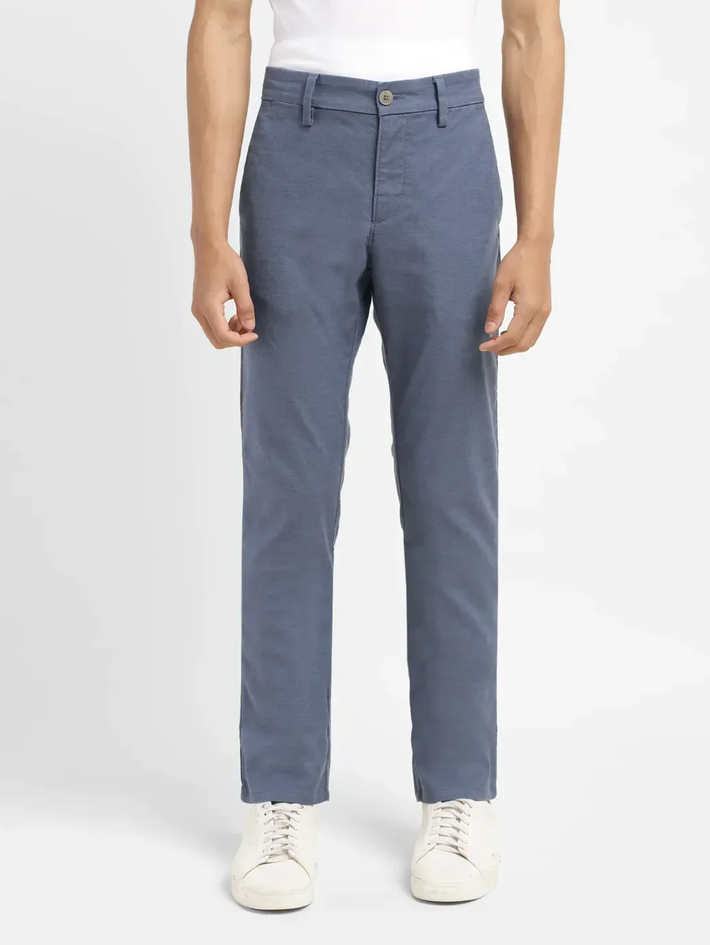 Men's Redloop Navy Slim Fit Chinos - Image 2
