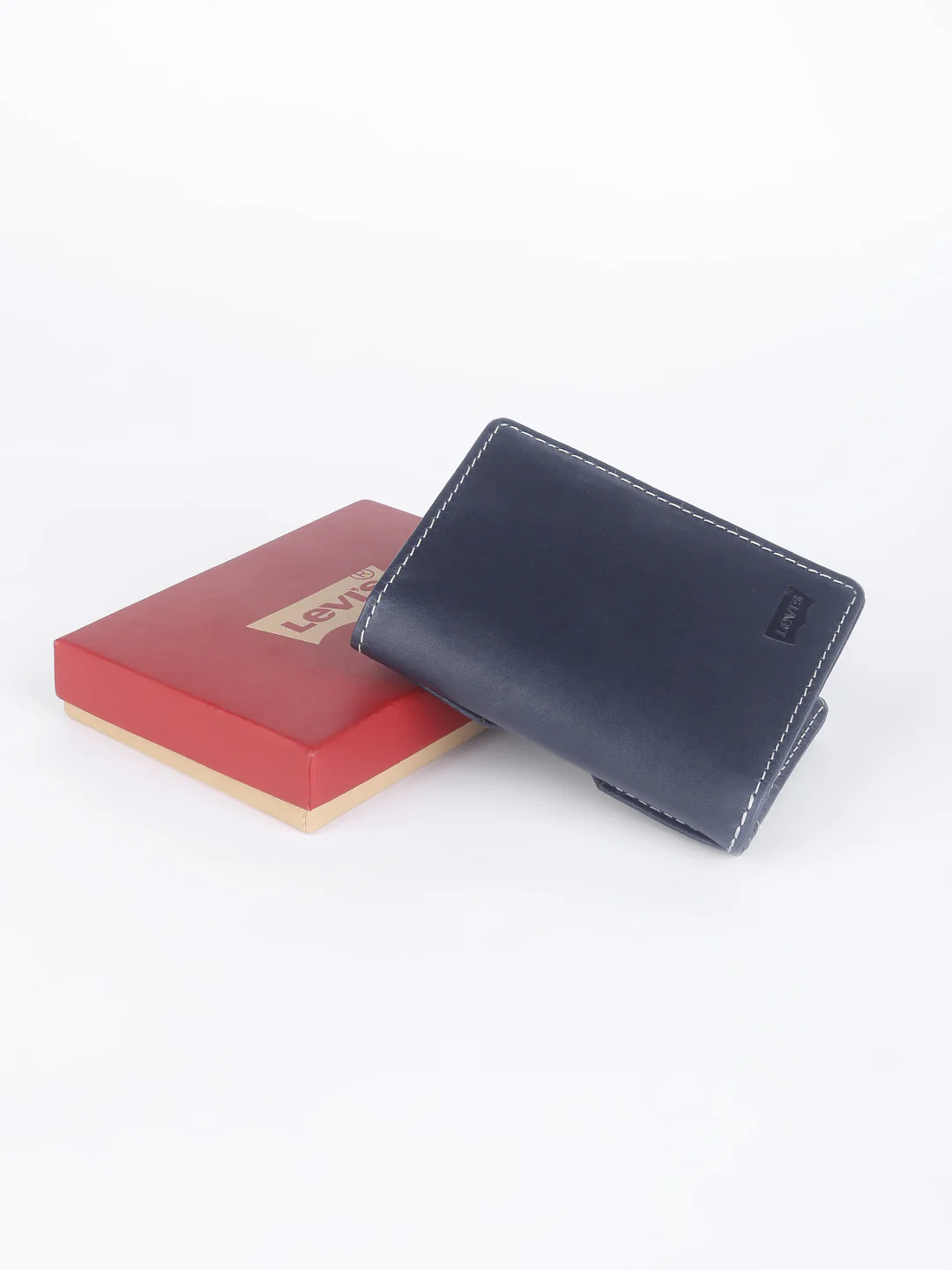 Men's Navy Solid Card Holder - Image 7