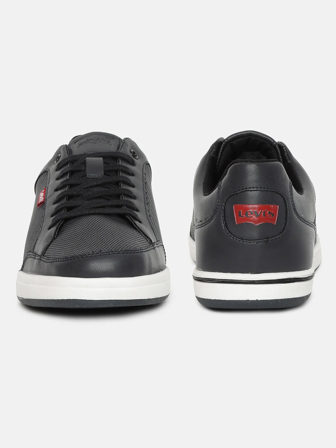 Men's Black Solid Shoes - Image 3