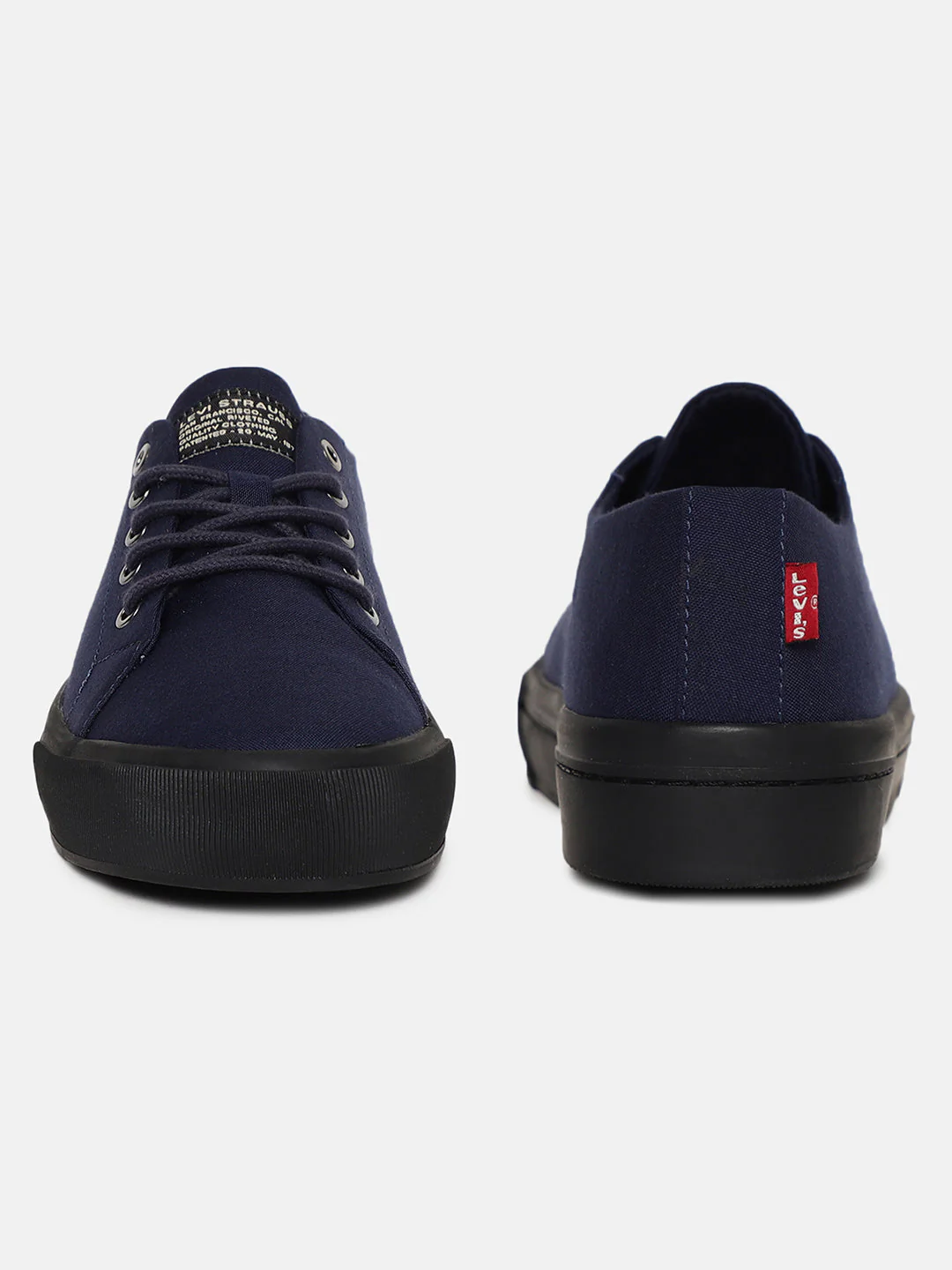 Men's Navy Solid Shoes - Image 3