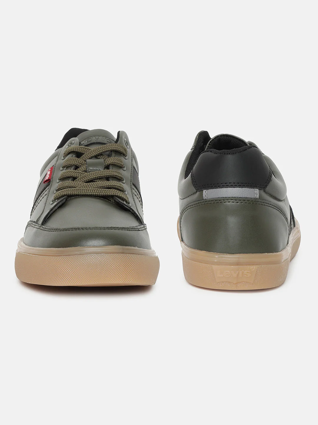 Men's Olive Colorblock Shoes - Image 3