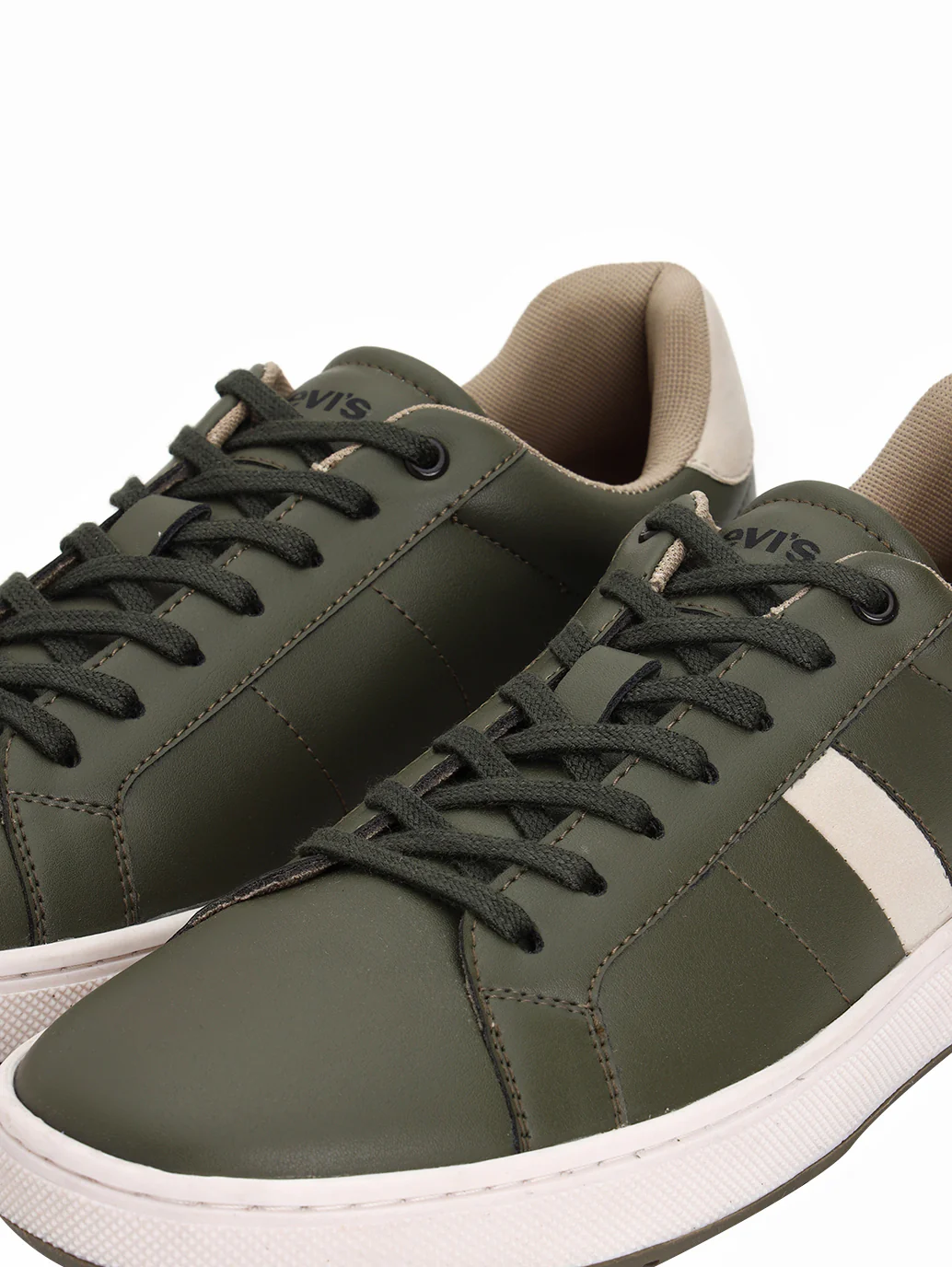 Men's Olive Colorblock Sneakers - Image 6