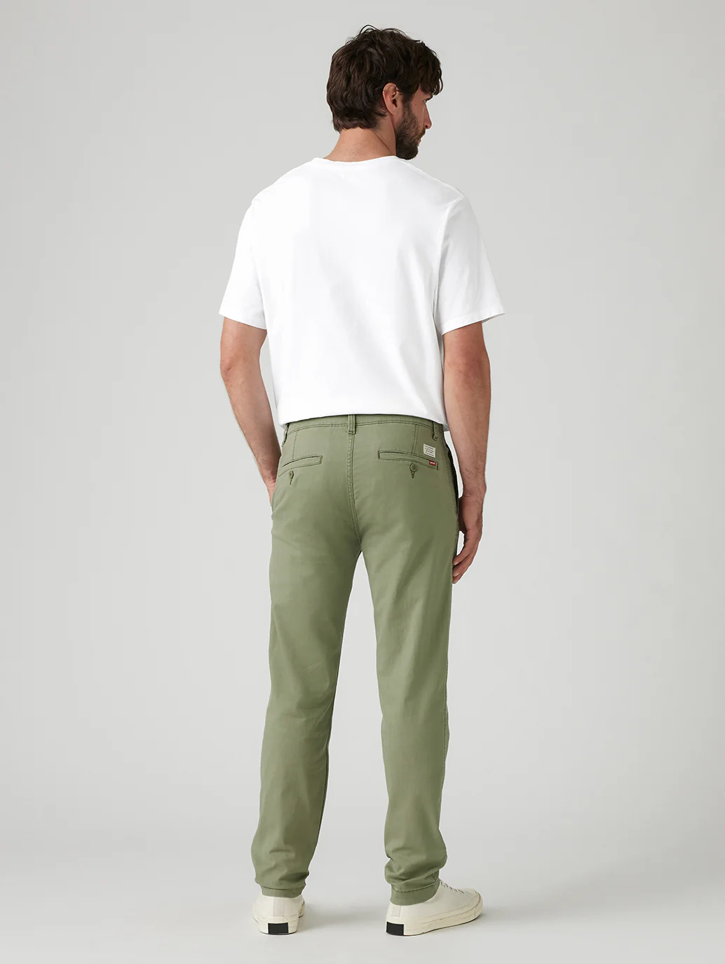 Men's Green Regular Fit Chinos - Image 4