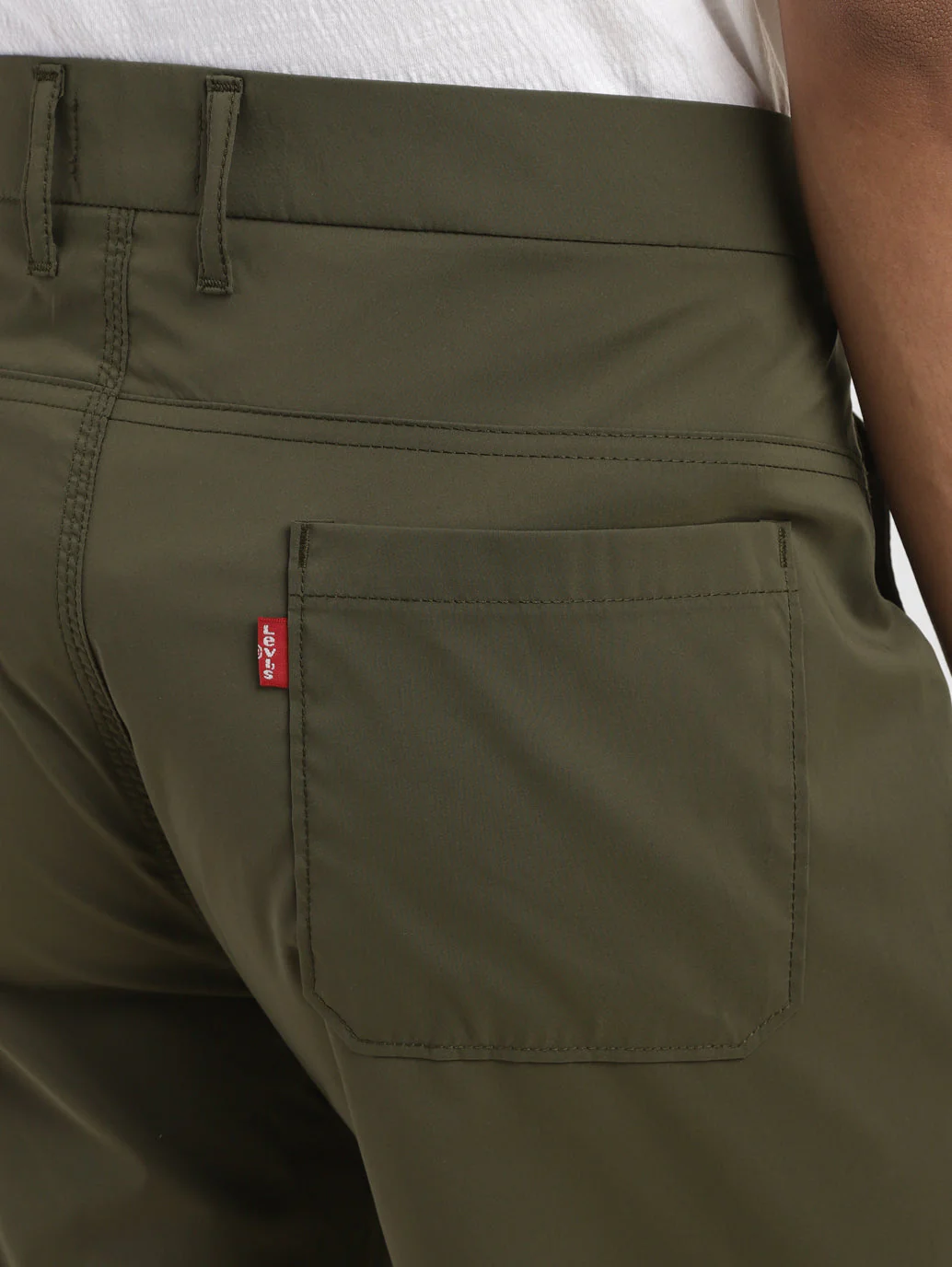 Men's Olive Regular Fit Shorts - Image 5