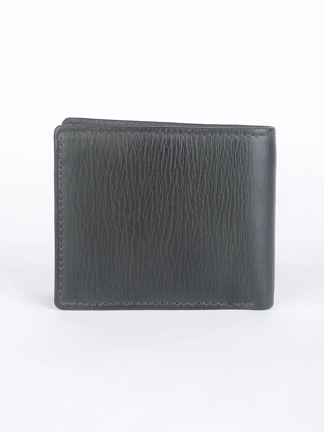 Men's Olive Solid Bi-Fold Wallet - Image 5